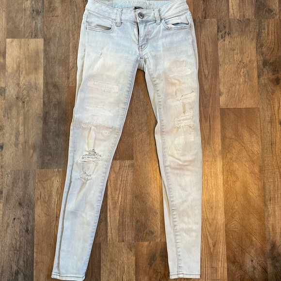 American Eagles Super Low rise, Super stretch jeans size 0 - Picture 1 of 2